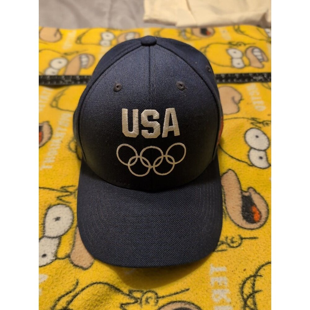 Sochi USA Olympic Team Hat Budweiser StrapBack Navy Blue Baseball Hat